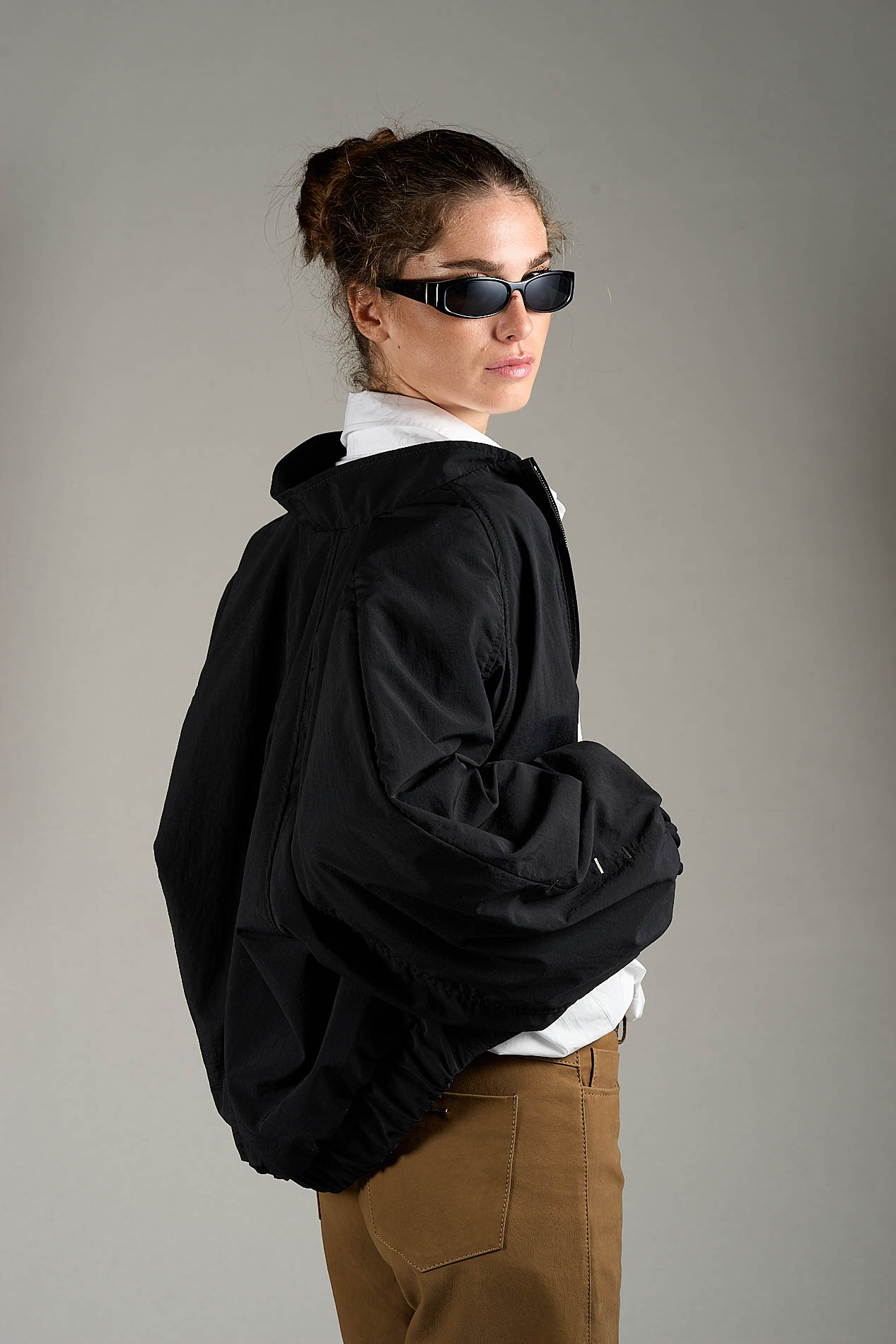 DANIELE BASTA LEATHER AND SILVER JACKET